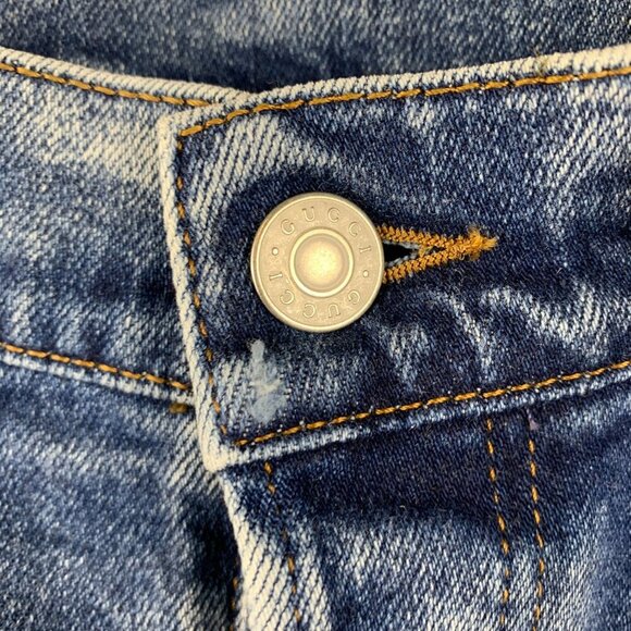 NWT Gucci tapered jeans in blue size 30 - Picture 7 of 12